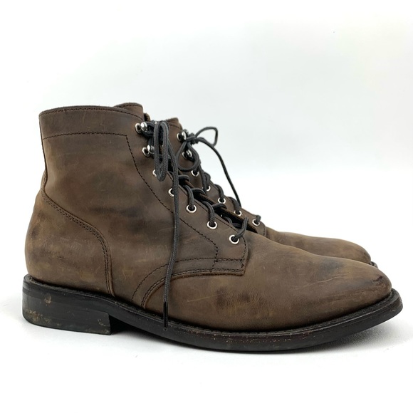 Thursday Boot Company Other - Thursday Boots President Lace Up Brown Nubuck Leather Plain Toe Combat Size 11